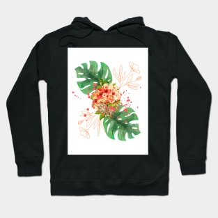 Flower print Hoodie